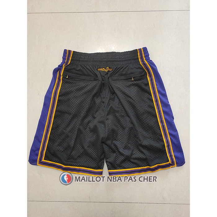 Short Los Angeles Lakers Mitchell & Ness Just Don Noir